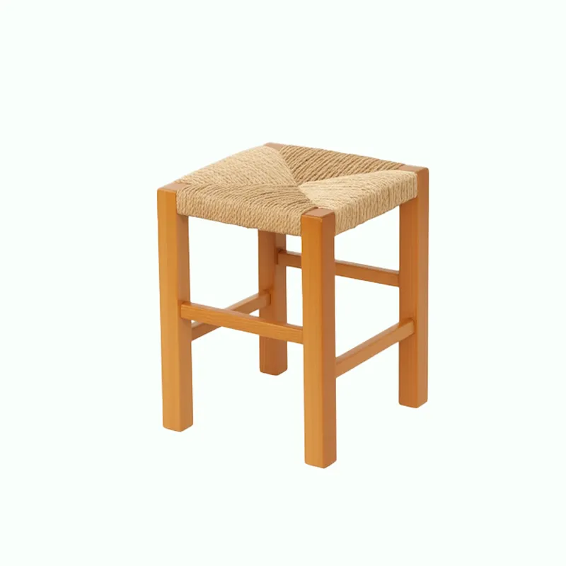 Endüstriyel Metal Ayaklı Ahşap Tabure